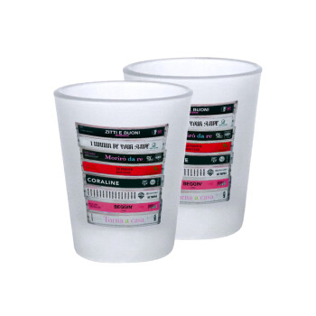 Maneskin Cassette, Σφηνοπότηρα γυάλινα 45ml του πάγου (2 τεμάχια)