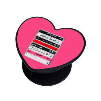 Maneskin Cassette, Phone Holders Stand  καρδιά Μαύρο Βάση Στήριξης Κινητού στο Χέρι