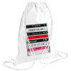 Backpack pouch GYMBAG white (28x40cm)