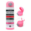Children's hot water bottle, stainless steel, with safety straw, PINK (500ml)