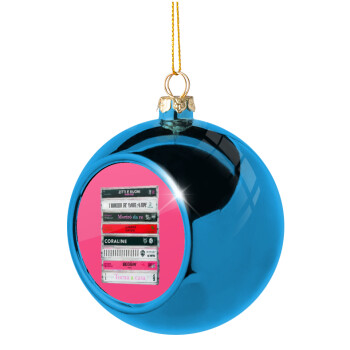 Maneskin Cassette, Χριστουγεννιάτικη μπάλα δένδρου Μπλε 8cm