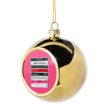 Maneskin Cassette, Χριστουγεννιάτικη μπάλα δένδρου Χρυσή 8cm