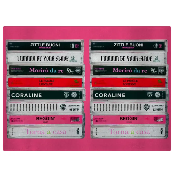 Maneskin Cassette — Επιφάνεια κοπής γυάλινη (38x28cm)