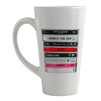 Maneskin Cassette, Κούπα κωνική Latte Μεγάλη, κεραμική, 450ml