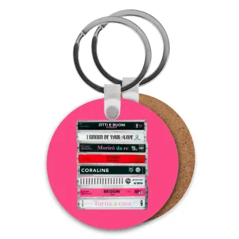 Maneskin Cassette, Μπρελόκ Ξύλινο στρογγυλό MDF Φ5cm