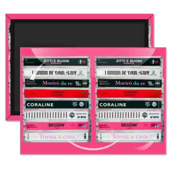 Maneskin Cassette, Ορθογώνιο μαγνητάκι ψυγείου διάστασης 9x6cm