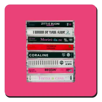 Maneskin Cassette, Τετράγωνο μαγνητάκι ξύλινο 9x9cm