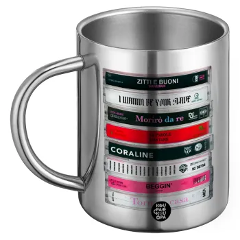 Maneskin Cassette, BIG Mug Stainless steel double wall (450ml)