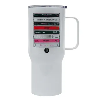 Maneskin Cassette, Tumbler με καπάκι, διπλού τοιχώματος (θερμό) 750L