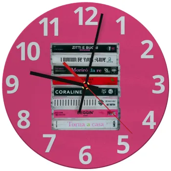 Maneskin Cassette, Ρολόι τοίχου γυάλινο (30cm)