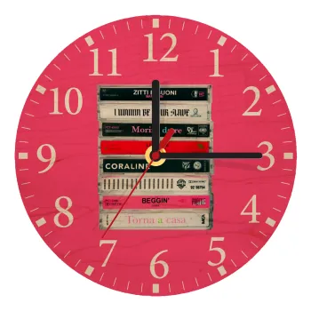Maneskin Cassette, Ρολόι τοίχου ξύλινο plywood (20cm)