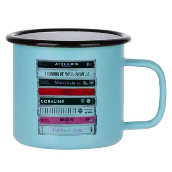 Maneskin Cassette, Κούπα Μεταλλική εμαγιέ ΜΑΤ σιέλ 360ml