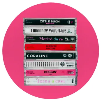 Maneskin Cassette, Mousepad Round 20cm