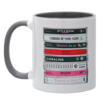 Maneskin Cassette, Mug colored grey, ceramic, 330ml