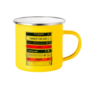 Maneskin Cassette, Κούπα Μεταλλική εμαγιέ Κίτρινη 360ml