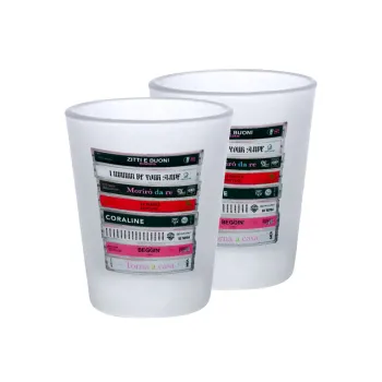 Maneskin Cassette, Σφηνοπότηρα γυάλινα 45ml του πάγου (2 τεμάχια)