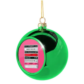 Maneskin Cassette, Green Christmas tree ornament ball 8cm