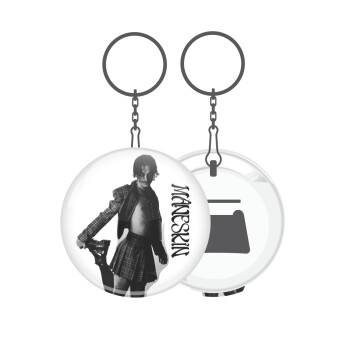 Maneskin Damiano David, Μπρελόκ μεταλλικό 5cm με ανοιχτήρι