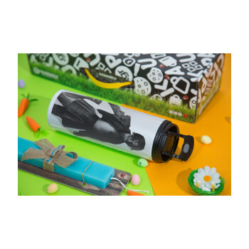 Maneskin Damiano David, Πασχαλινή Λαμπάδα με Travel Tumbler θερμό με διπλό καπάκι (600ml, BPA free) & κερί αρωματικό πλακέ (30cm) (ΤΙΡΚΟΥΑΖ)