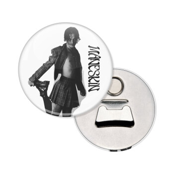 Maneskin Damiano David, Μαγνητάκι και ανοιχτήρι μπύρας στρογγυλό διάστασης 5,9cm