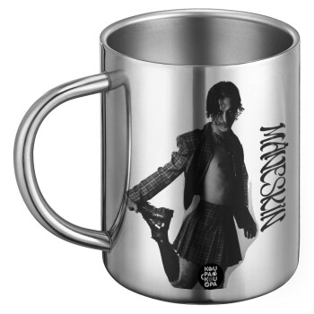 Maneskin Damiano David, Ανοξείδωτη Μεταλλική Κούπα 450ml - Διπλού Τοιχώματος