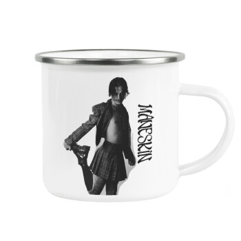 Maneskin Damiano David, Κούπα Μεταλλική εμαγιέ λευκη 360ml
