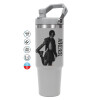 GREY color, 890ml (30oz) stainless Steel Tumbler with Handle