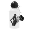 Metal water bottle, White, aluminum 500ml