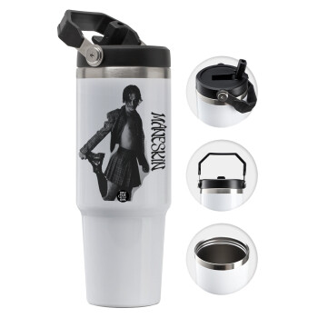 Maneskin Damiano David, 30oz stainless Steel Tumbler with Handle