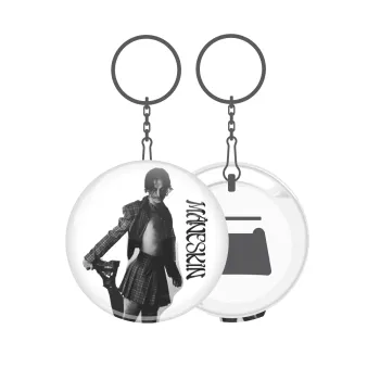 Maneskin Damiano David, Μπρελόκ μεταλλικό 5cm με ανοιχτήρι