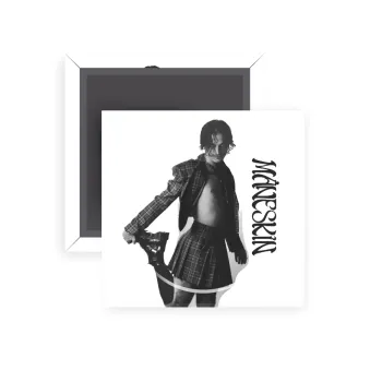 Maneskin Damiano David, Μαγνητάκι ψυγείου τετράγωνο διάστασης 5x5cm