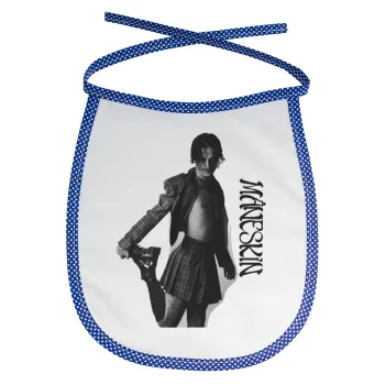 Maneskin Damiano David, Σαλιάρα μωρού αλέκιαστη με κορδόνι Μπλε