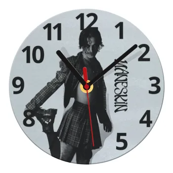 Maneskin Damiano David, Ρολόι τοίχου γυάλινο (20cm)