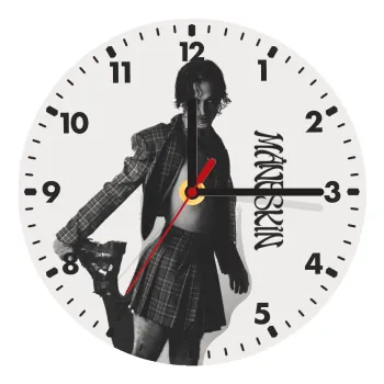 Maneskin Damiano David, Ρολόι τοίχου ξύλινο (20cm)