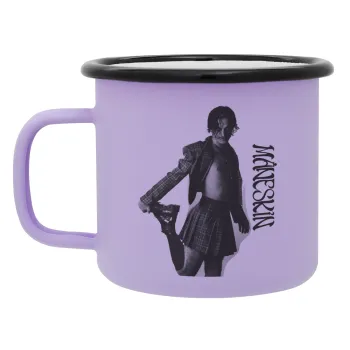 Maneskin Damiano David, Κούπα Μεταλλική εμαγιέ ΜΑΤ Light Pastel Purple 360ml