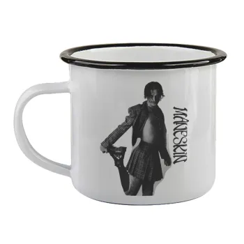 Maneskin Damiano David, Κούπα εμαγιέ με μαύρο χείλος 360ml