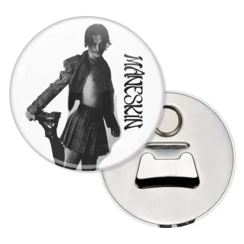 Maneskin Damiano David, Μαγνητάκι και ανοιχτήρι μπύρας στρογγυλό διάστασης 5,9cm