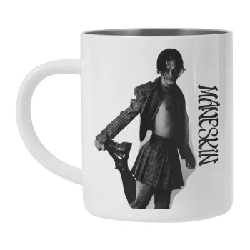 Maneskin Damiano David, Mug Stainless steel double wall 300ml