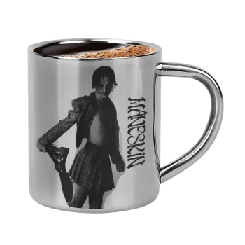 Maneskin Damiano David, Double-wall metal cup for espresso (220ml)