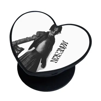 Maneskin Damiano David, Phone Holders Stand  καρδιά Μαύρο Βάση Στήριξης Κινητού στο Χέρι