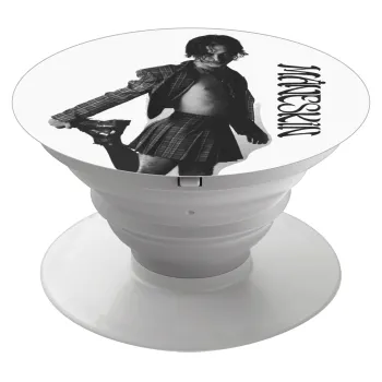 Maneskin Damiano David, Phone Holders Stand  White Hand-held Mobile Phone Holder