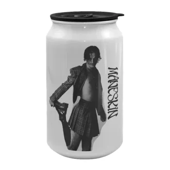 Maneskin Damiano David, Κούπα ταξιδιού μεταλλική με καπάκι (tin-can) 500ml