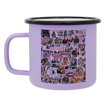 Maneskin stickers, Κούπα Μεταλλική εμαγιέ ΜΑΤ Light Pastel Purple 360ml