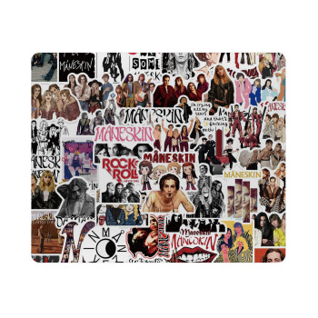 Maneskin stickers, Mousepad ορθογώνιο 23x19cm