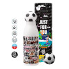 Soccer Metal mug thermos, double wall, 550ml