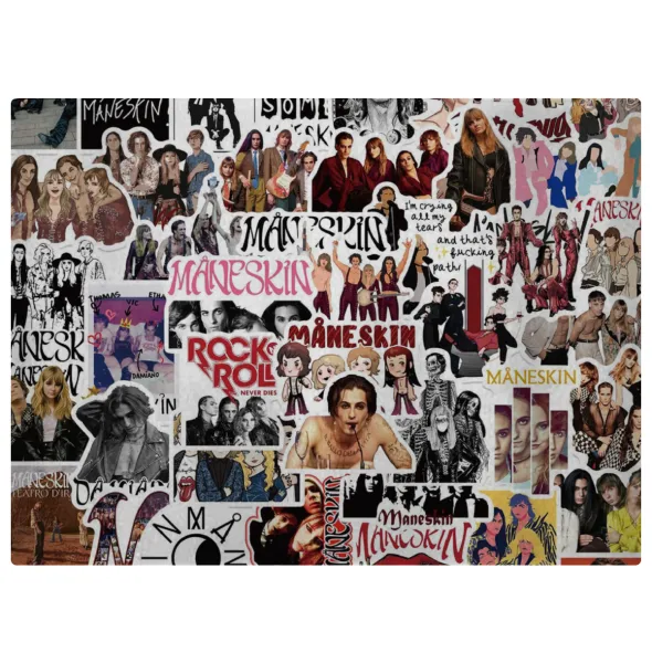 Maneskin stickers — Επιφάνεια κοπής γυάλινη (38x28cm)