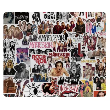 Maneskin stickers, Mousepad ορθογώνιο 23x19cm