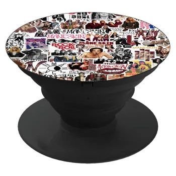 Maneskin stickers, Phone Holders Stand  Black Hand-held Mobile Phone Holder