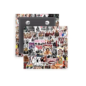 Maneskin stickers, Κονκάρδα παραμάνα τετράγωνη 5x5cm