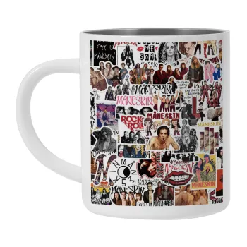 Maneskin stickers, Mug Stainless steel double wall 300ml